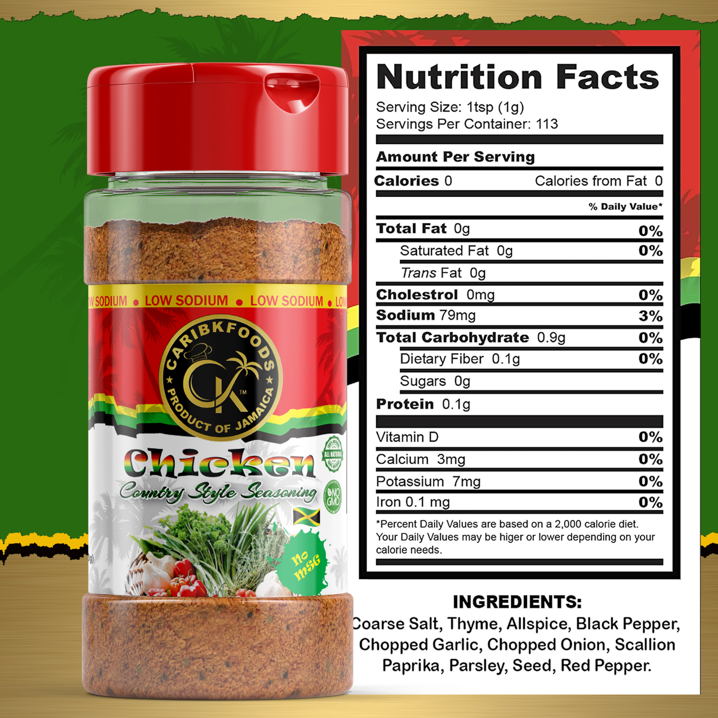 Caribbean Kitchen Kosher Chicken Seasoning
