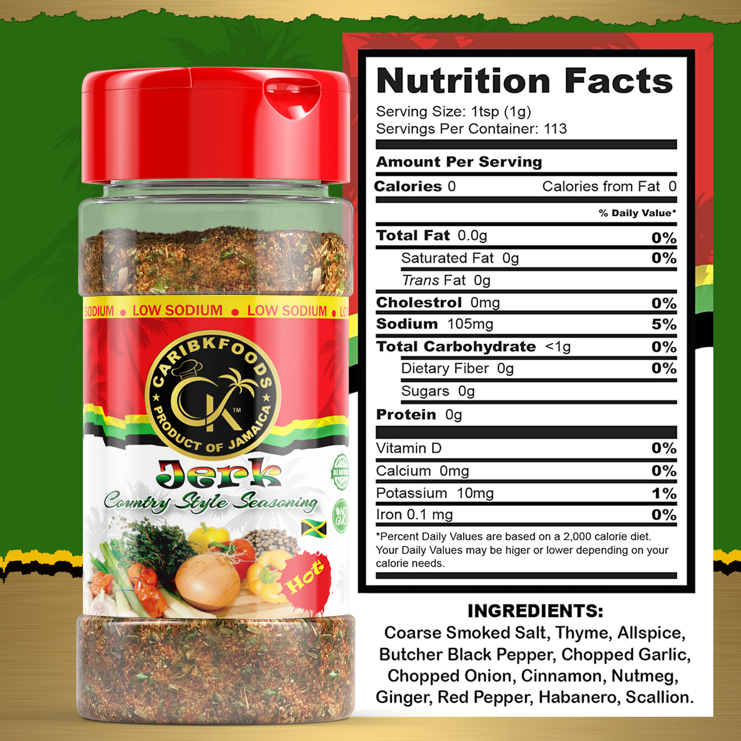 Caribbean Kitchen Kosher Hot Jerk Seasoning