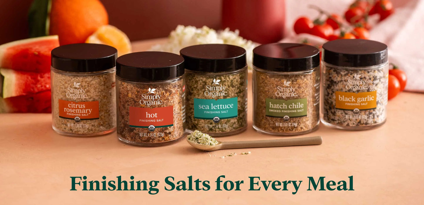 Simply Organic Finishing Salt 4.34 oz.