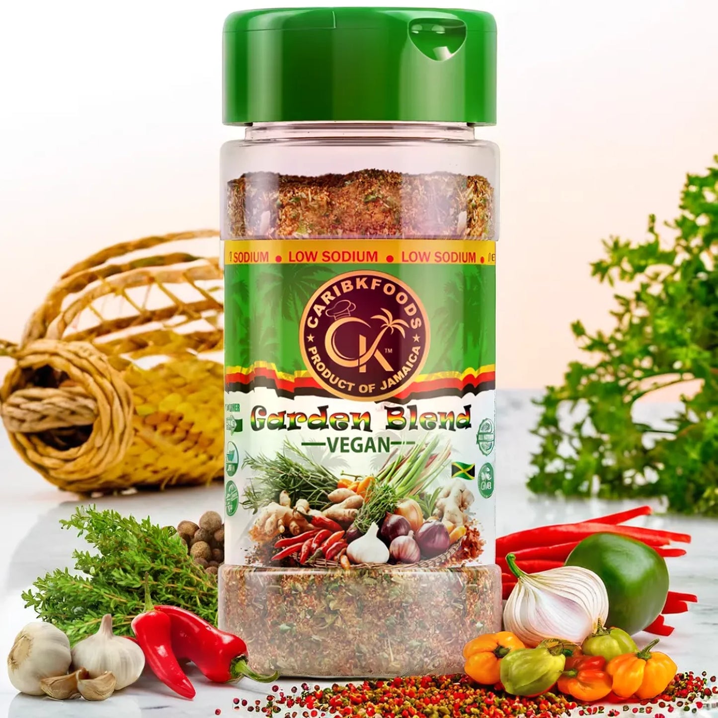 Caribbean Kitchen Foods Garden Blend - Vegan Seasoning 4.5 oz